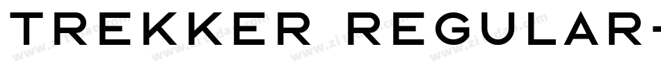 Trekker Regular字体转换